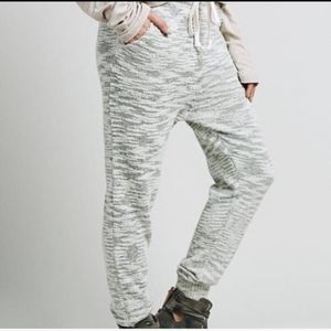 Free People Knit Joggers Gray Small